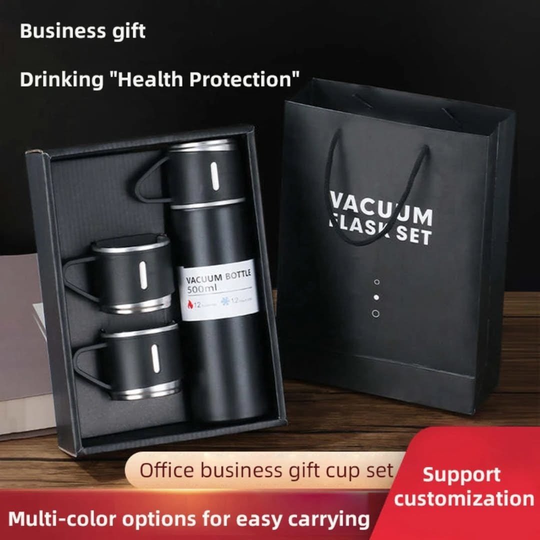 Portable flask carafe for hot drinks