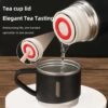 Portable flask carafe for hot drinks