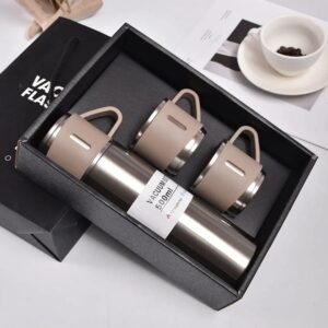 Portable flask carafe for hot drinks