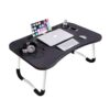 Foldable Laptop Table for Bed with Cup Holder