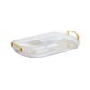 Gold-rimmed serving tray