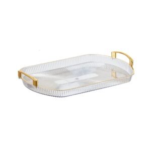 Gold-rimmed serving tray