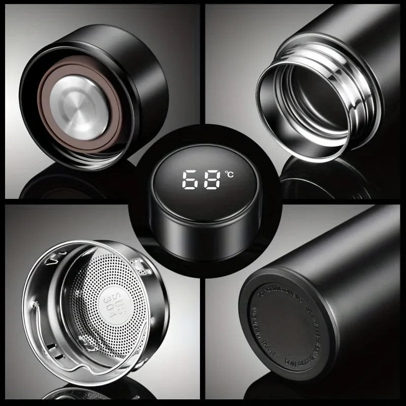 LED Touch Screen Temperature Gauge Water Bottle