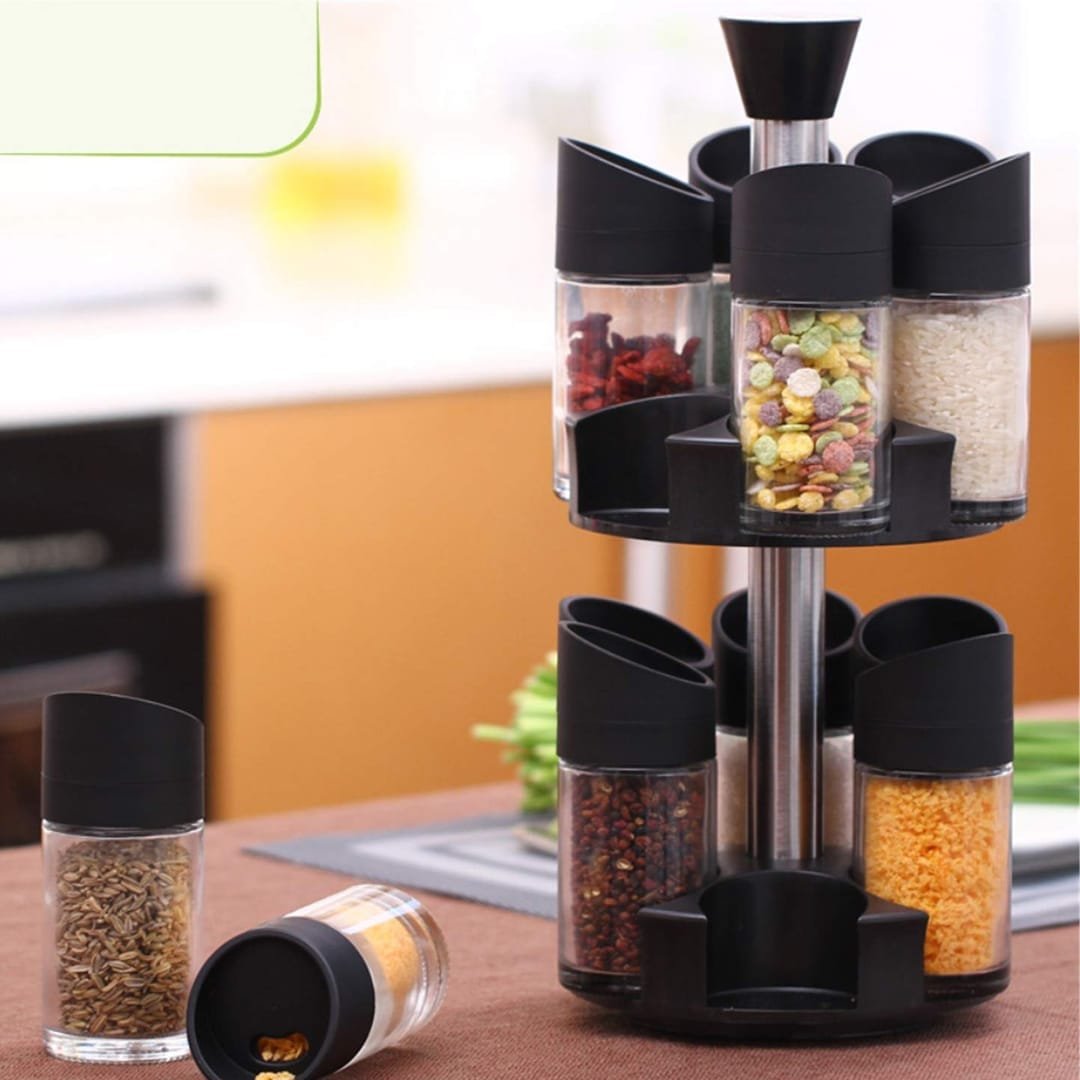 Spice Rack 12 Pcs Rotating