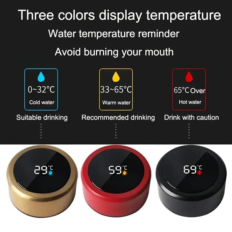 Specifications of the LED Touch Screen Temperature Gauge Water Bottle