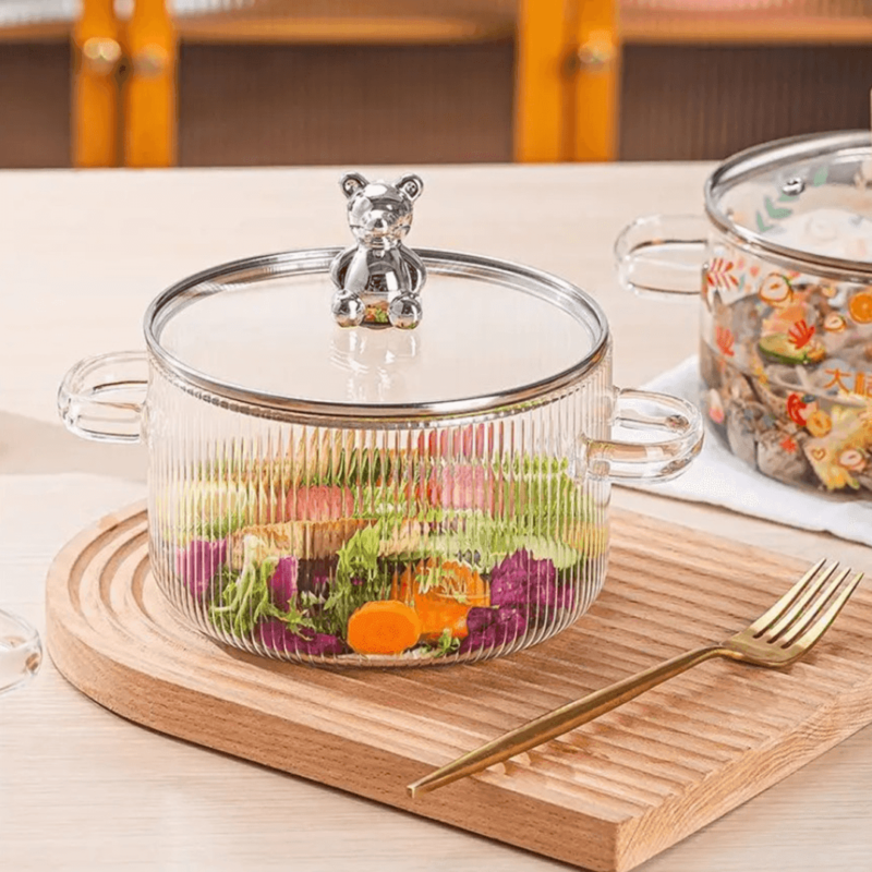 microwavable glass bowls with lids