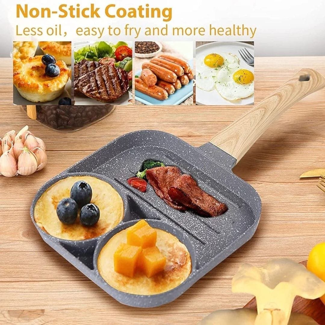 non-stick breakfast pan for eggs and pancakes