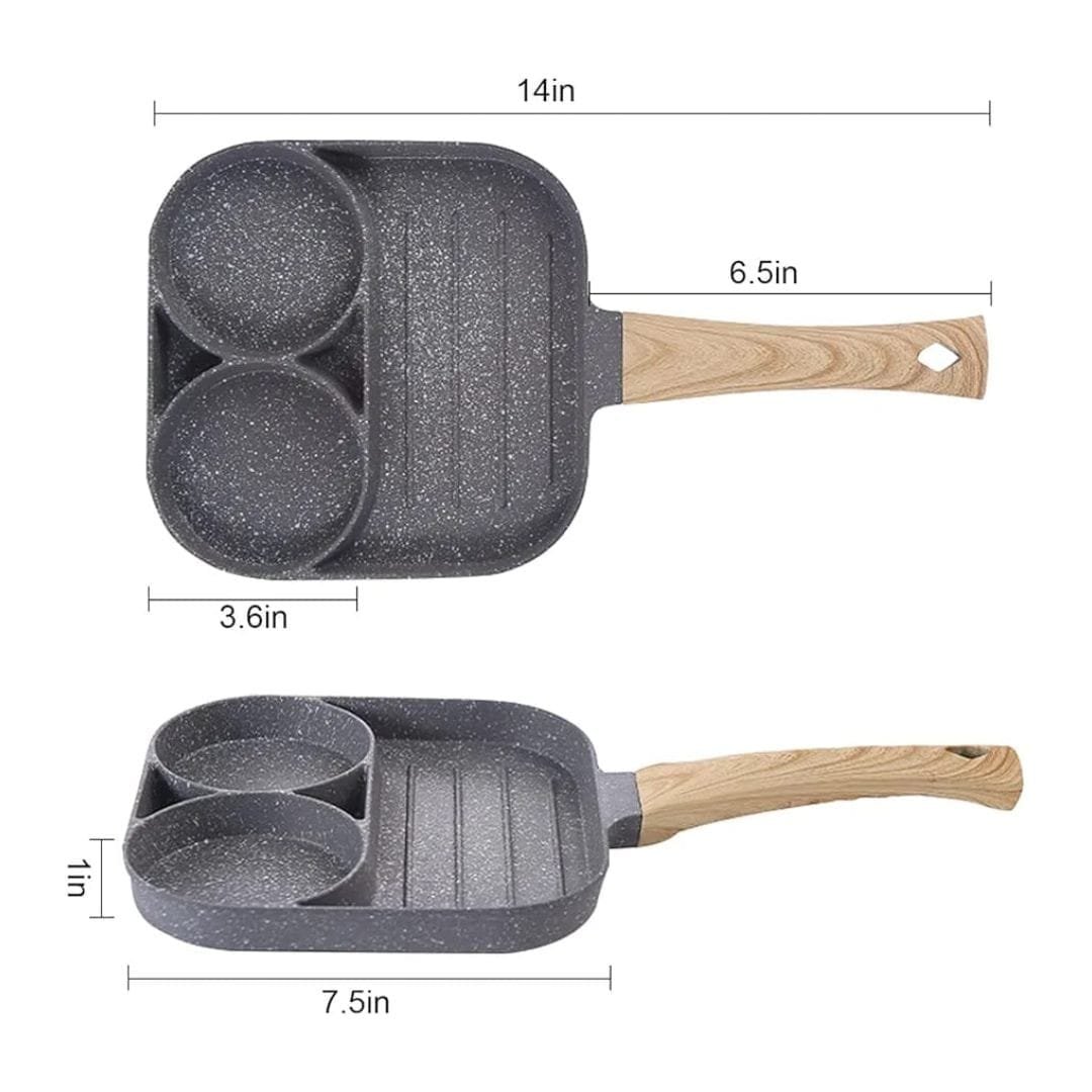 non-stick breakfast pan for eggs and pancakes